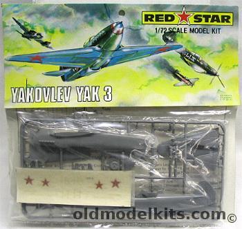 Red Star 1/72 Yakovlev Yak-3, RS103 plastic model kit